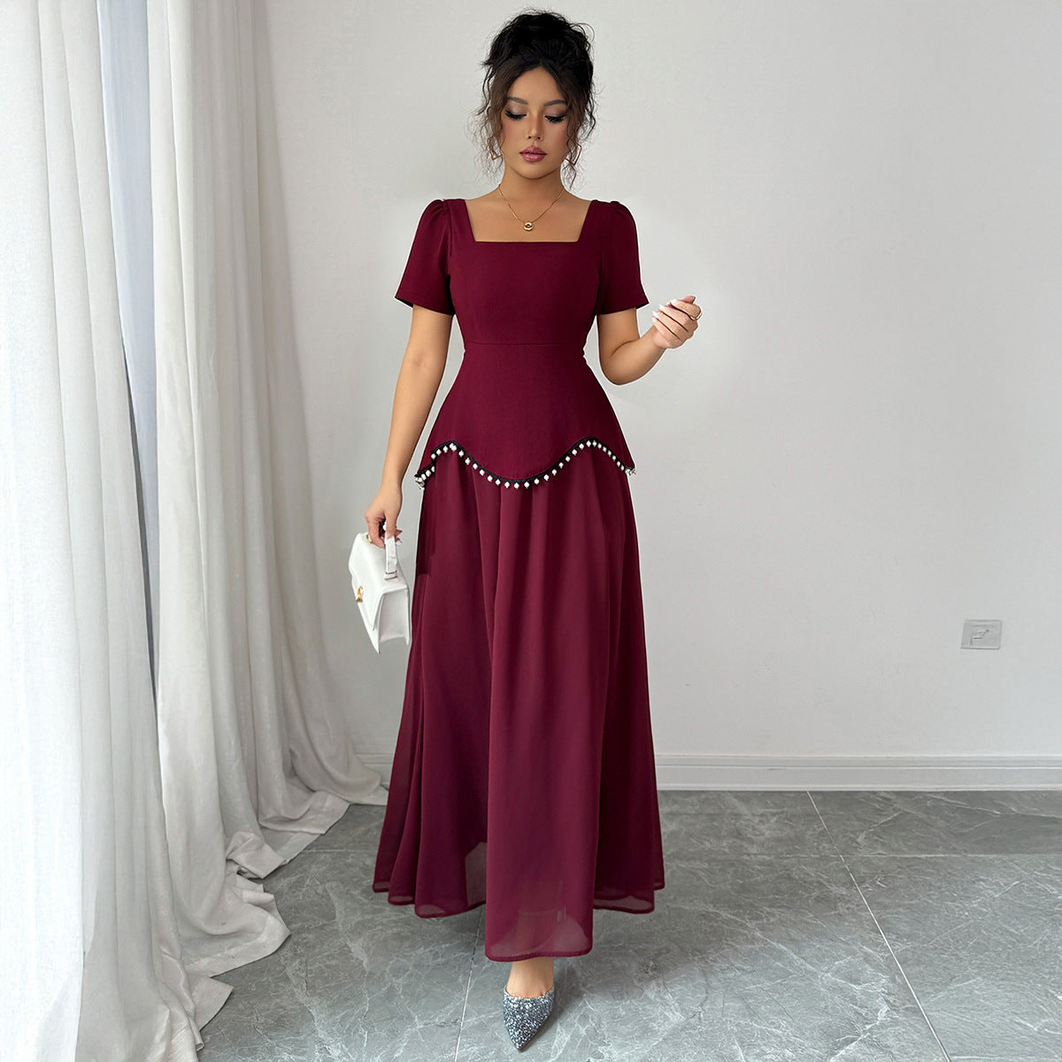 Sukienka Valéria Bordeaux