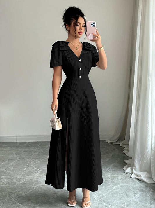 Elegant V-Neck Dress