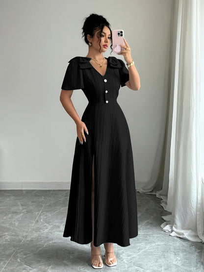 Elegant V-Neck Dress