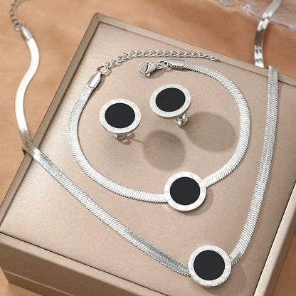 Naszyjnik z Zawieszką Rzymskie Cyfry w Złocie 18K + 2 Kolczyki Gratis