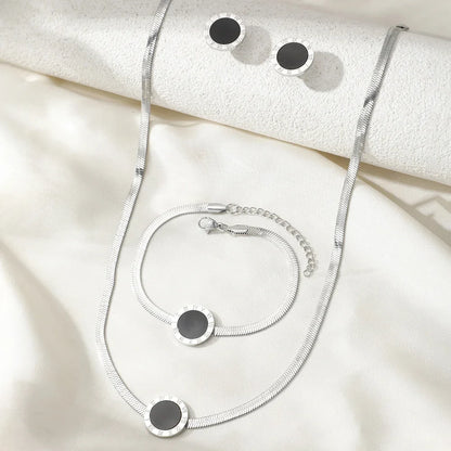 Naszyjnik z Zawieszką Rzymskie Cyfry w Złocie 18K + 2 Kolczyki Gratis